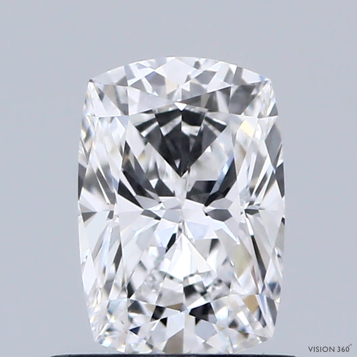 0.83 Carat Cushion Shaped, Excellent Cut, D Color, VS1 Clarity, IGI Certified Lab Grown Diamond
