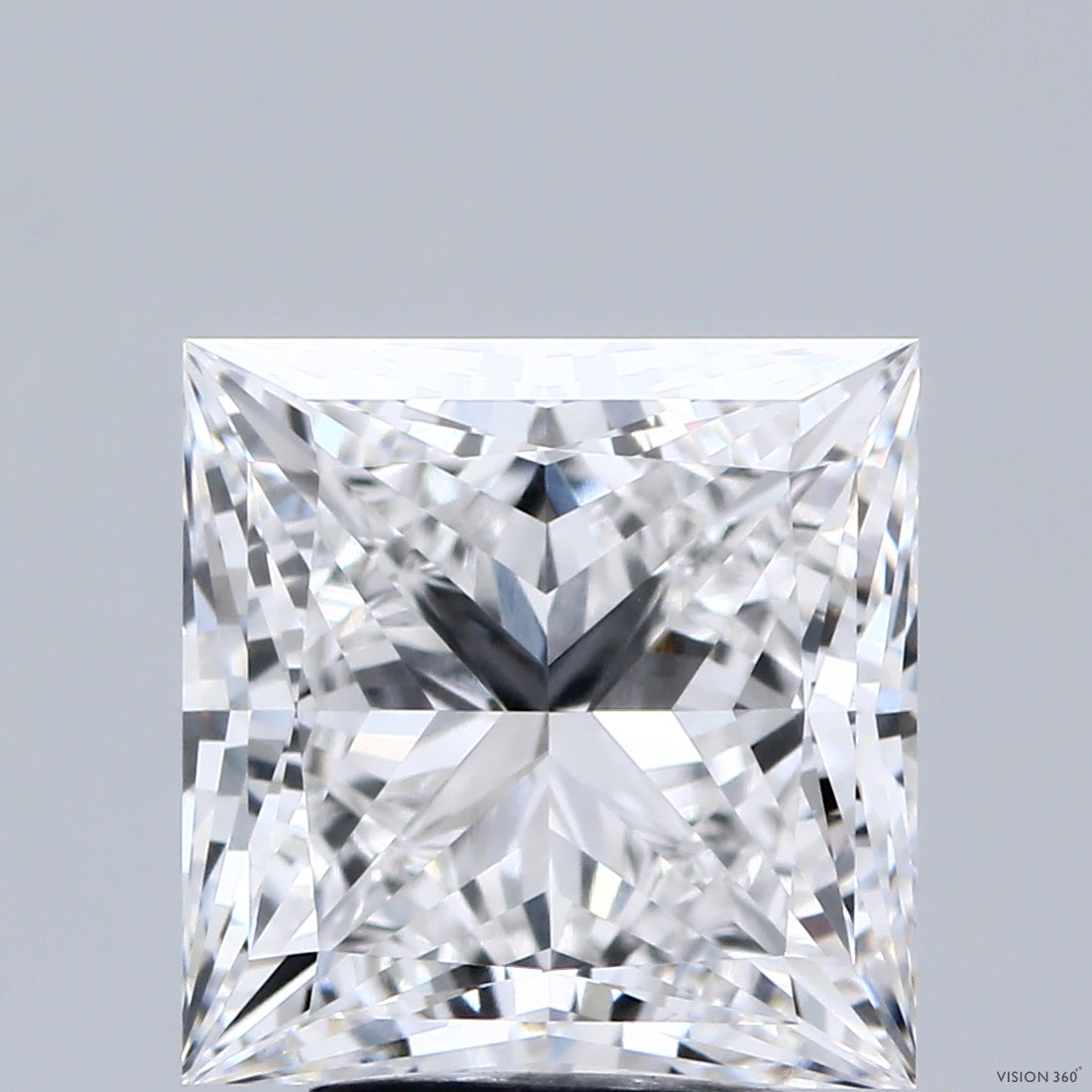 4.23 Carat Princess Shaped, Ideal Cut, E Color, VVS1 Clarity, IGI Certified Lab Grown Diamond