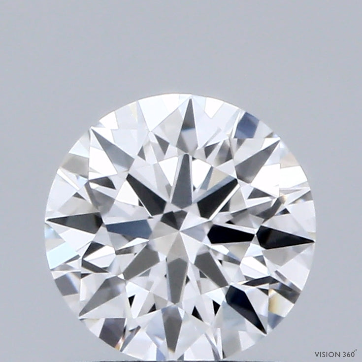 1.02 Carat Round Shaped, Ideal Cut, D Color, VVS1 Clarity, IGI Certified Lab Grown Diamond