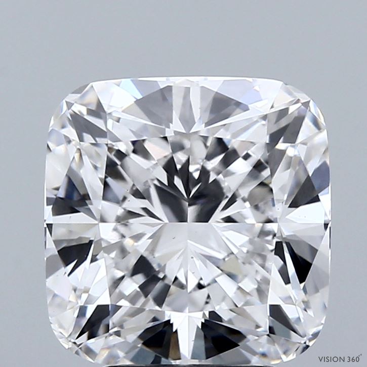 4.02 Carat Cushion Shaped, Ideal Cut, E Color, VS1 Clarity, IGI Certified Lab Grown Diamond
