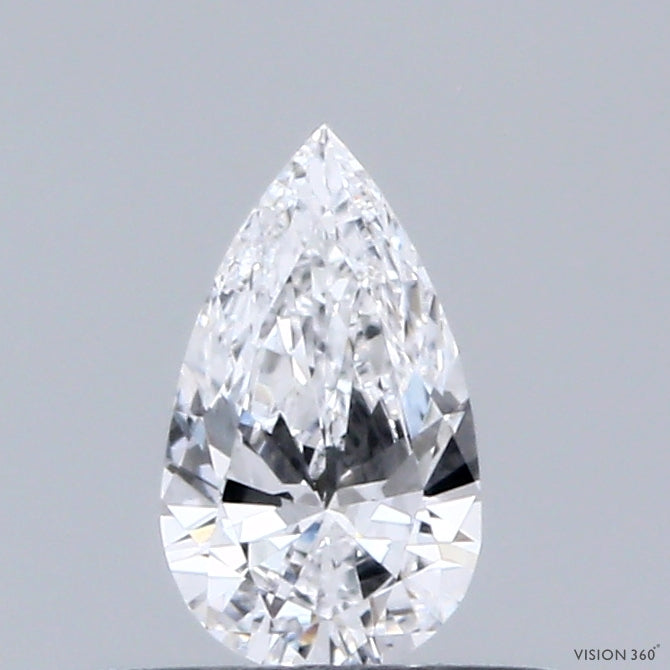 0.31 Carat Pear Shaped, Excellent Cut, D Color, VS1 Clarity, IGI Certified Lab Grown Diamond