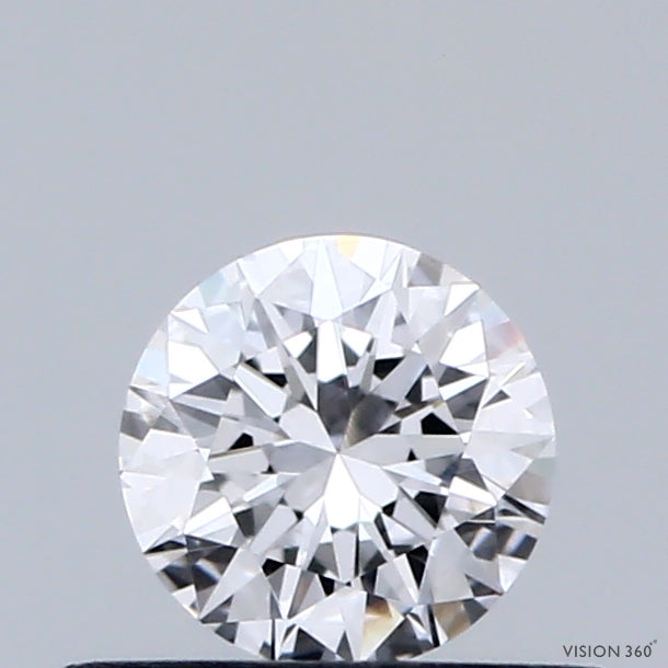 0.38 Carat Round Shaped, Very Good Cut, D Color, VVS1 Clarity, IGI Certified Lab Grown Diamond