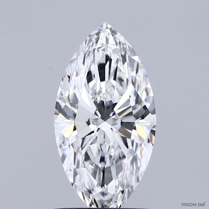 1.09 Carat Marquise Shaped, Ideal Cut, D Color, VVS1 Clarity, IGI Certified Lab Grown Diamond