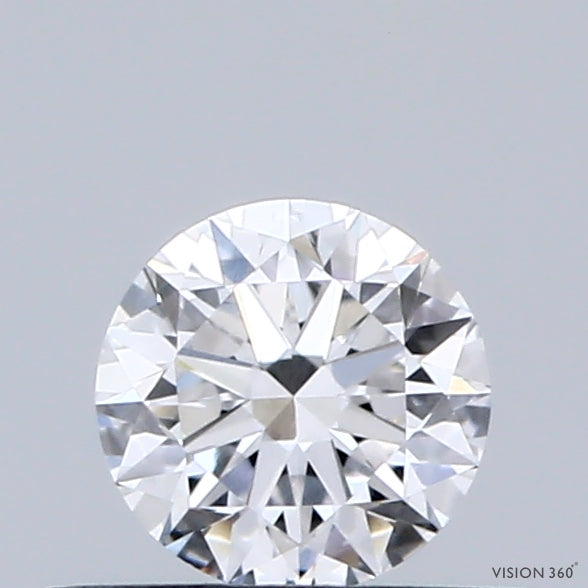 0.40 Carat Round Shaped, Very Good Cut, D Color, VVS2 Clarity, IGI Certified Lab Grown Diamond