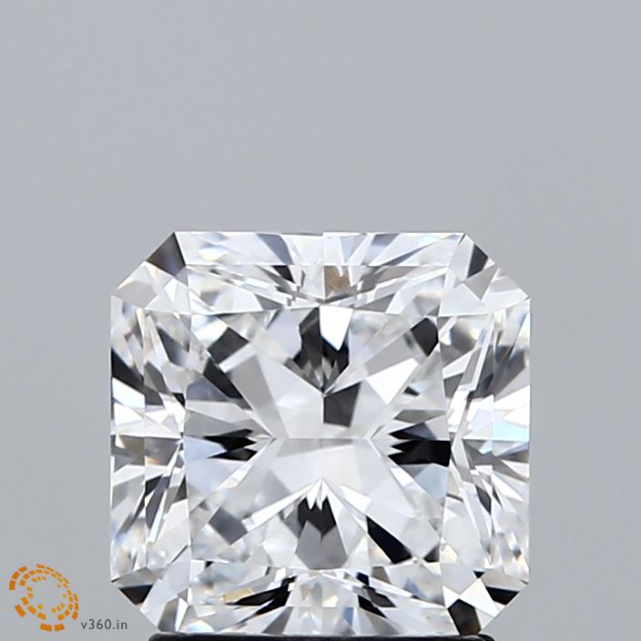 2.01 Carat Radiant Shaped, Ideal Cut, E Color, VVS1 Clarity, IGI Certified Lab Grown Diamond