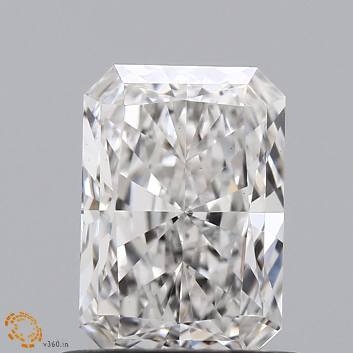 0.73 Carat Radiant Shaped, Ideal Cut, F Color, VS1 Clarity, IGI Certified Lab Grown Diamond