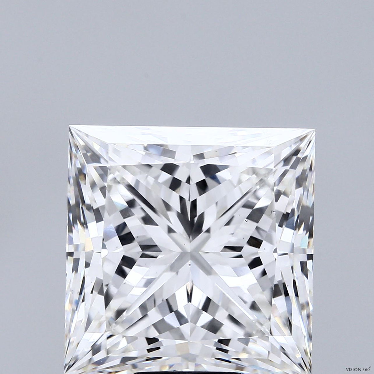 13.28 Carat Princess Shaped, Ideal Cut, F Color, VS2 Clarity, IGI Certified Lab Grown Diamond