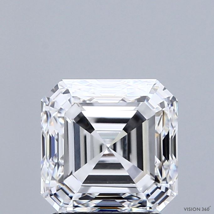 2.03 Carat Asscher Shaped, Excellent Cut, E Color, VVS1 Clarity, IGI Certified Lab Grown Diamond
