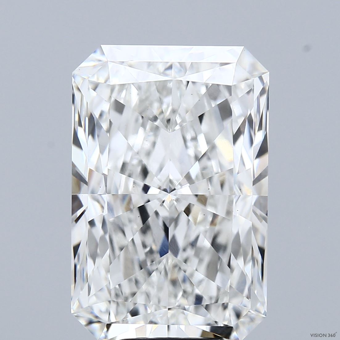 8.54 Carat Radiant Shaped, Ideal Cut, F Color, VS1 Clarity, IGI Certified Lab Grown Diamond