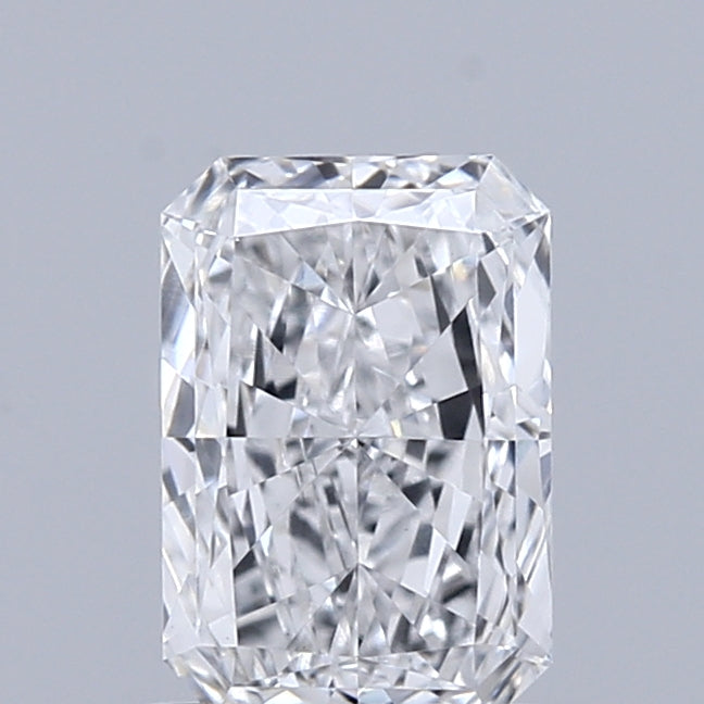 0.71 Carat Radiant Shaped, Excellent Cut, D Color, VS1 Clarity, IGI Certified Lab Grown Diamond
