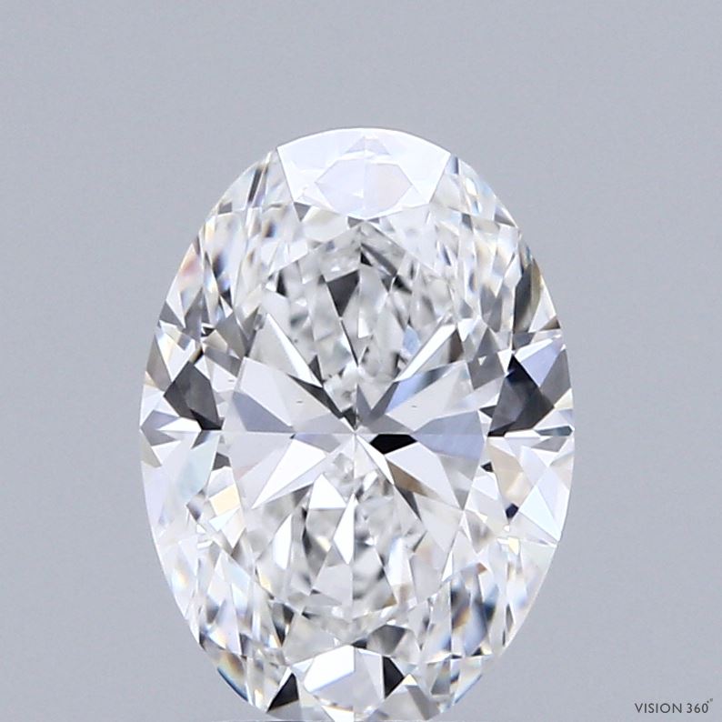 2.21 Carat Oval Shaped, Ideal Cut, D Color, VS1 Clarity, IGI Certified Lab Grown Diamond