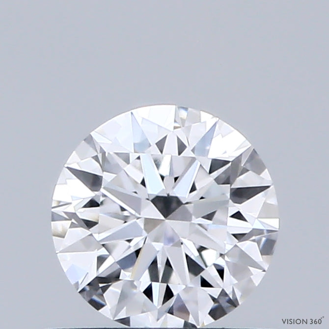 0.61 Carat Round Shaped, Very Good Cut, D Color, VVS2 Clarity, IGI Certified Lab Grown Diamond