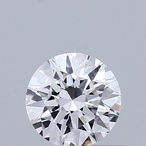 0.37 Carat Round Shaped, Excellent Cut, D Color, VVS2 Clarity, IGI Certified Lab Grown Diamond
