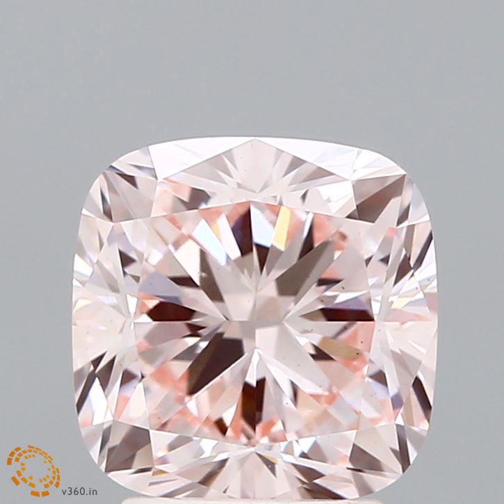 3.09 Carat Cushion Shaped, Excellent Cut, FANCY INTENSE PINK Color, VS1 Clarity, IGI Certified Lab Grown Diamond