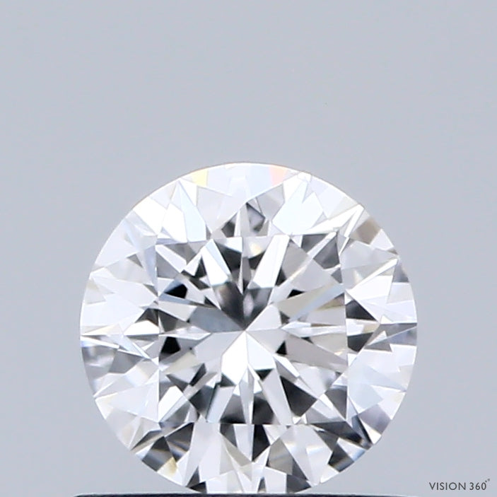 0.68 Carat Round Shaped, Excellent Cut, D Color, VVS2 Clarity, IGI Certified Lab Grown Diamond