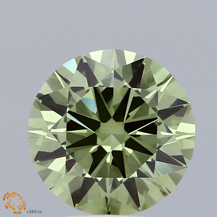 2.14 Carat Round Shaped, Excellent Cut, FANCY VIVID GREEN Color, VS1 Clarity, IGI Certified Lab Grown Diamond