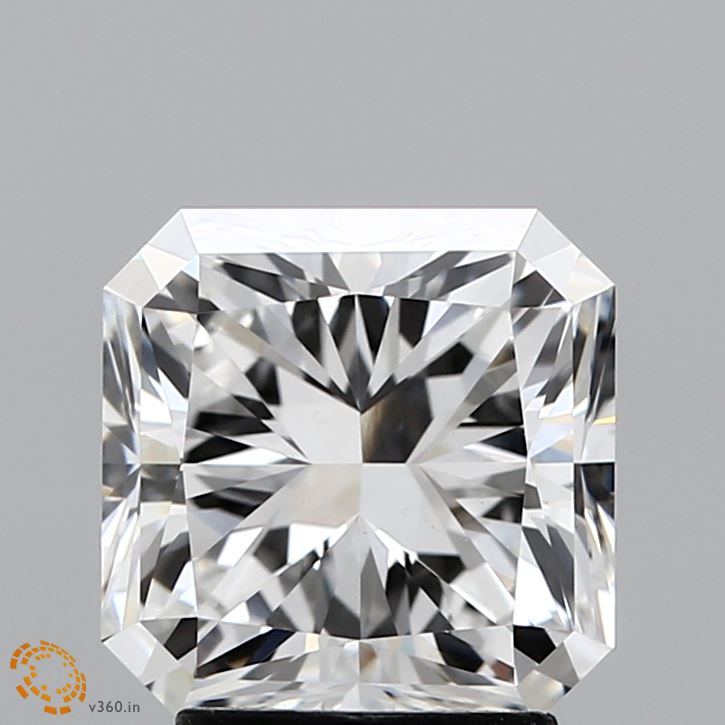 3.06 Carat Radiant Shaped, Excellent Cut, F Color, VS1 Clarity, IGI Certified Lab Grown Diamond