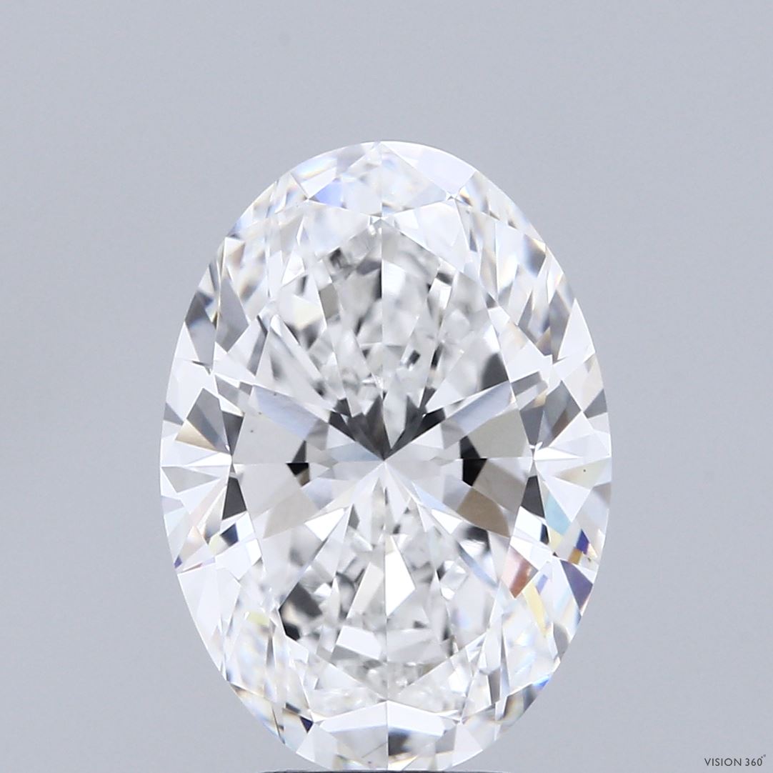 5.00 Carat Oval Shaped, Very Good Cut, E Color, VVS2 Clarity, IGI Certified Lab Grown Diamond