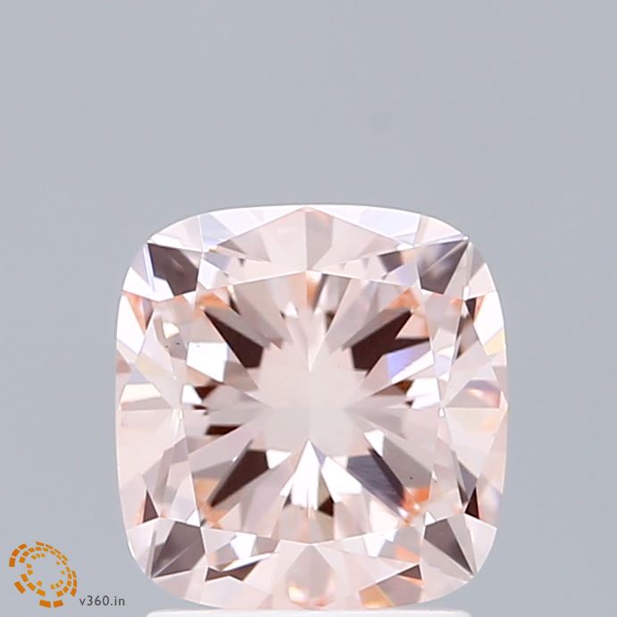 2.11 Carat Cushion Shaped, Excellent Cut, FANCY PINK Color, VS1 Clarity, IGI Certified Lab Grown Diamond