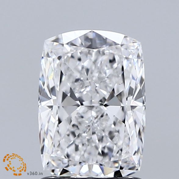 1.52 Carat Cushion Shaped, Ideal Cut, D Color, VS1 Clarity, IGI Certified Lab Grown Diamond