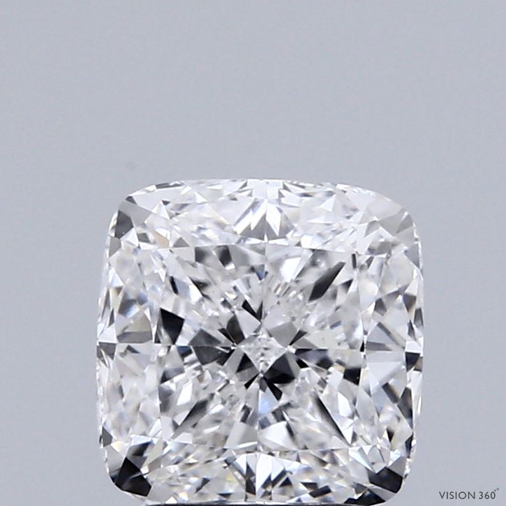 2.00 Carat Cushion Shaped, Ideal Cut, E Color, VVS2 Clarity, IGI Certified Lab Grown Diamond