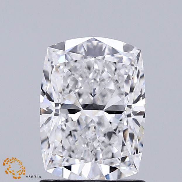 1.56 Carat Cushion Shaped, Ideal Cut, D Color, VVS1 Clarity, IGI Certified Lab Grown Diamond