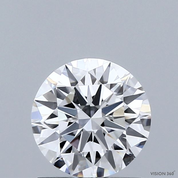 1.03 Carat Round Shaped, Ideal Cut, D Color, VVS1 Clarity, IGI Certified Lab Grown Diamond