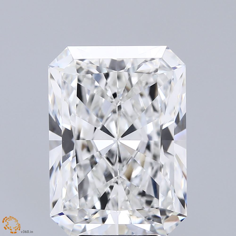 7.08 Carat Radiant Shaped, Ideal Cut, G Color, VVS2 Clarity, IGI Certified Lab Grown Diamond