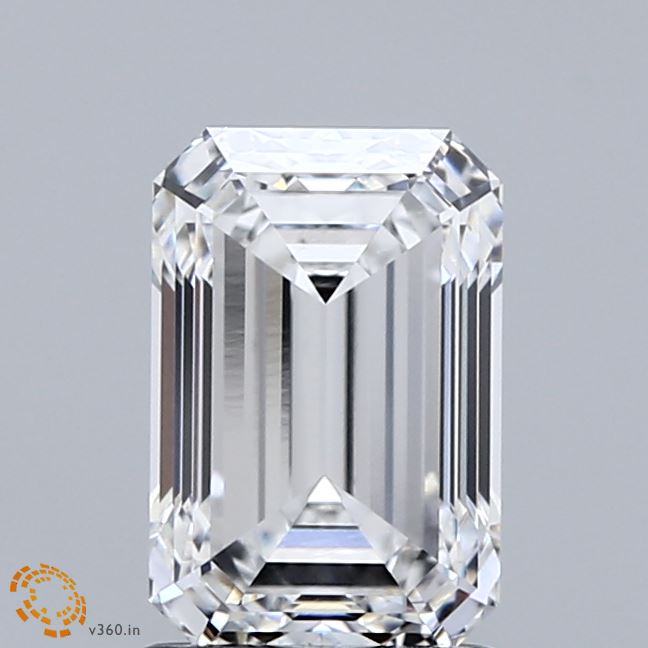 2.02 Carat Emerald Shaped, Ideal Cut, E Color, VVS1 Clarity, IGI Certified Lab Grown Diamond