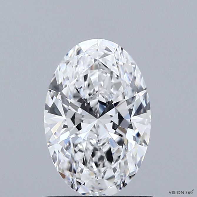 1.09 Carat Oval Shaped, Ideal Cut, D Color, VVS1 Clarity, IGI Certified Lab Grown Diamond
