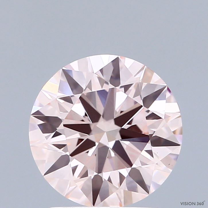 2.02 Carat Round Shaped, Ideal Cut, FANCY PINK Color, VS1 Clarity, IGI Certified Lab Grown Diamond