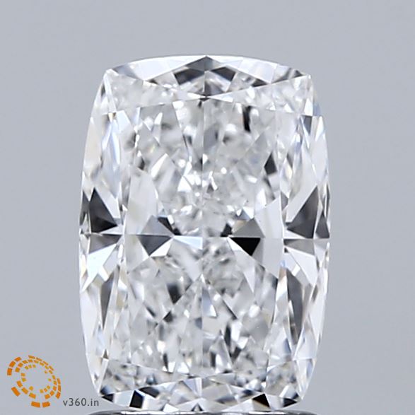 1.50 Carat Cushion Shaped, Ideal Cut, D Color, VVS2 Clarity, IGI Certified Lab Grown Diamond