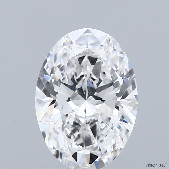 1.53 Carat Oval Shaped, Ideal Cut, E Color, VS1 Clarity, IGI Certified Lab Grown Diamond