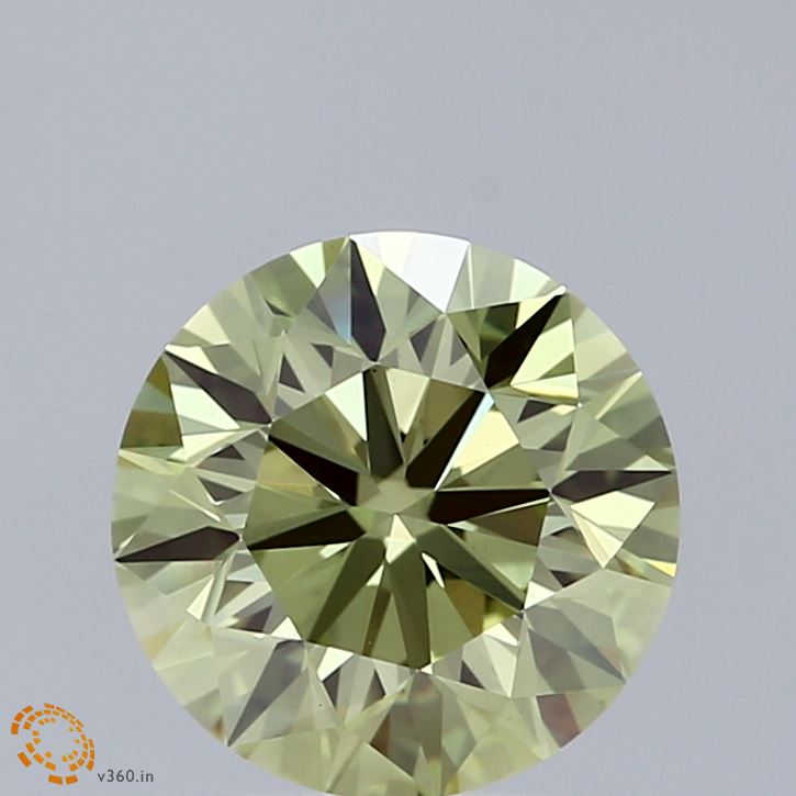 2.40 Carat Round Shaped, Excellent Cut, FANCY VIVID GREEN Color, VS1 Clarity, IGI Certified Lab Grown Diamond