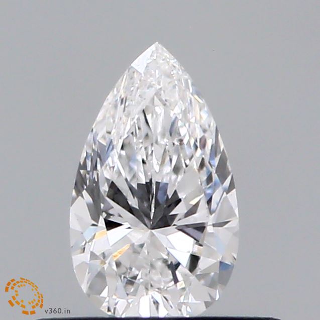 0.41 Carat Pear Shaped, Excellent Cut, D Color, VS1 Clarity, IGI Certified Lab Grown Diamond
