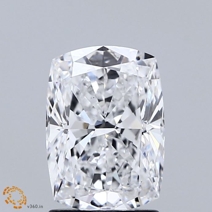 2.01 Carat Cushion Shaped, Ideal Cut, D Color, VVS2 Clarity, IGI Certified Lab Grown Diamond
