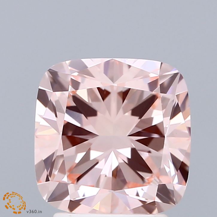 3.03 Carat Cushion Shaped, Excellent Cut, FANCY INTENSE PINK Color, VS1 Clarity, IGI Certified Lab Grown Diamond