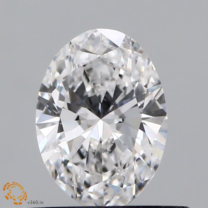 0.49 Carat Oval Shaped, Ideal Cut, D Color, VVS2 Clarity, IGI Certified Lab Grown Diamond