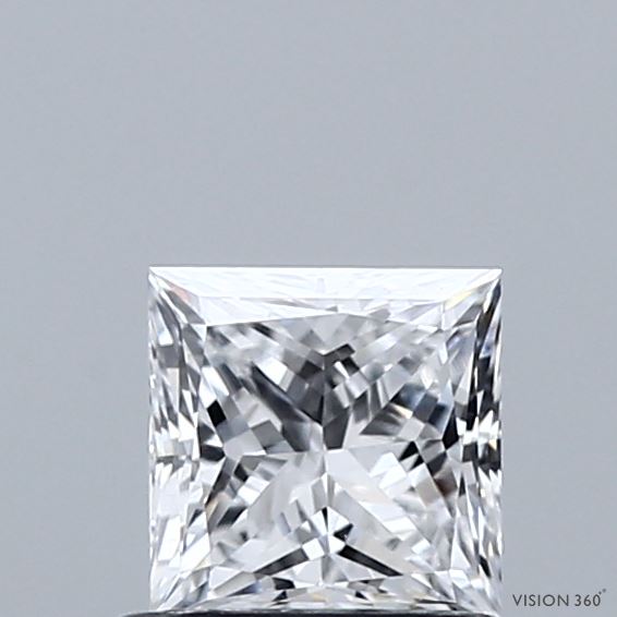 0.81 Carat Princess Shaped, Ideal Cut, D Color, VVS1 Clarity, IGI Certified Lab Grown Diamond