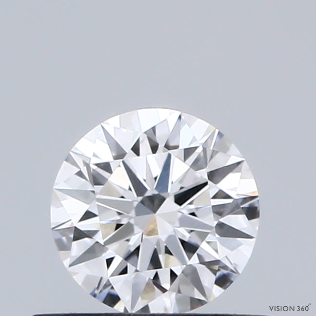 0.47 Carat Round Shaped, Ideal Cut, D Color, VVS2 Clarity, IGI Certified Lab Grown Diamond