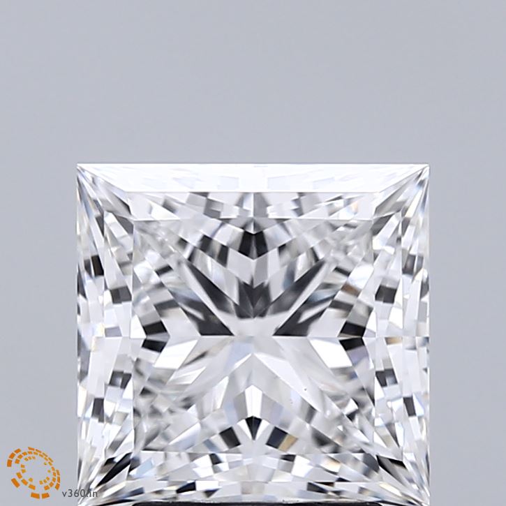3.23 Carat Princess Shaped, Ideal Cut, E Color, VVS2 Clarity, IGI Certified Lab Grown Diamond