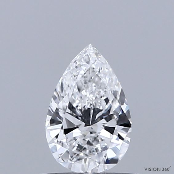 0.42 Carat Pear Shaped, Ideal Cut, E Color, VVS2 Clarity, IGI Certified Lab Grown Diamond