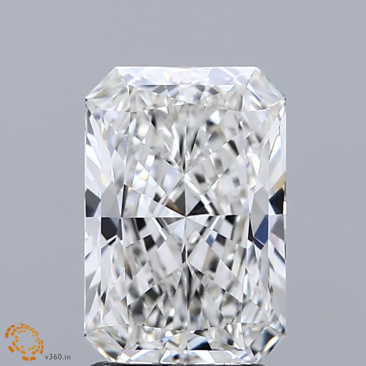 2.02 Carat Radiant Shaped, Ideal Cut, G Color, VVS2 Clarity, IGI Certified Lab Grown Diamond