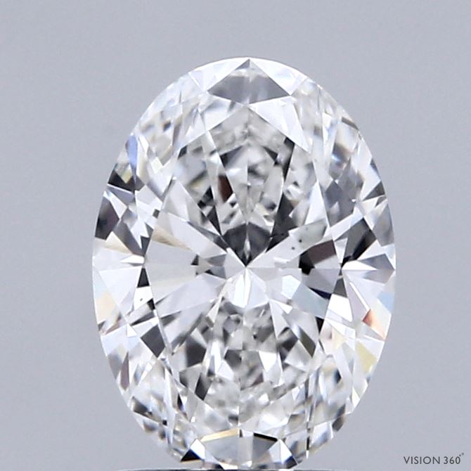 1.50 Carat Oval Shaped, Excellent Cut, E Color, VS1 Clarity, IGI Certified Lab Grown Diamond