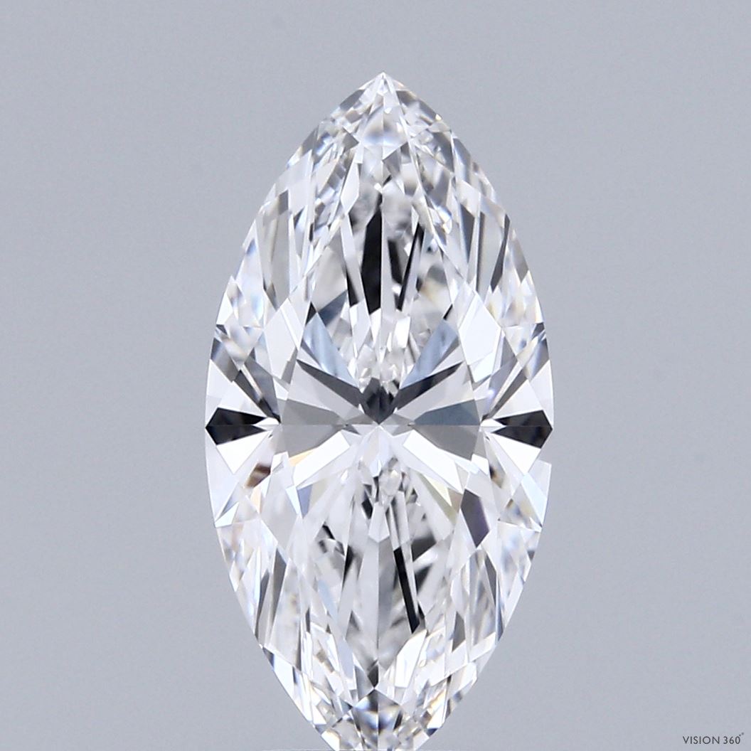 3.05 Carat Marquise Shaped, Ideal Cut, E Color, VVS1 Clarity, IGI Certified Lab Grown Diamond