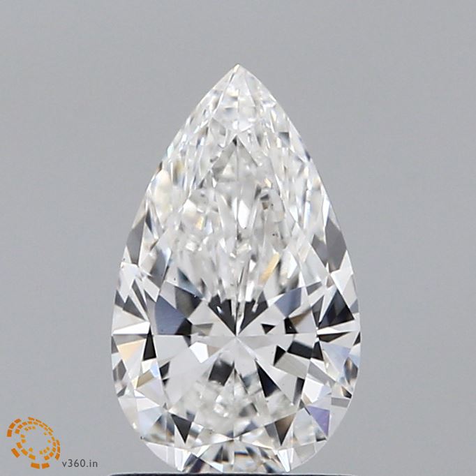 0.94 Carat Pear Shaped, Very Good Cut, F Color, VS1 Clarity, IGI Certified Lab Grown Diamond