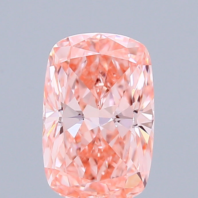 1.01 Carat Cushion Shaped, Ideal Cut, FANCY VIVID PINK Color, VS1 Clarity, IGI Certified Lab Grown Diamond