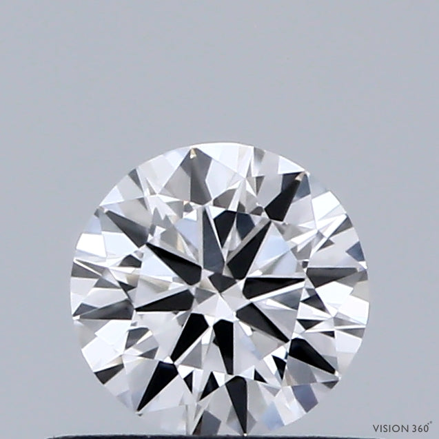 0.47 Carat Round Shaped, Excellent Cut, D Color, VVS2 Clarity, IGI Certified Lab Grown Diamond