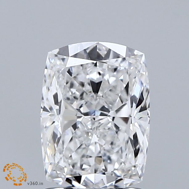 1.52 Carat Cushion Shaped, Ideal Cut, D Color, VVS2 Clarity, IGI Certified Lab Grown Diamond