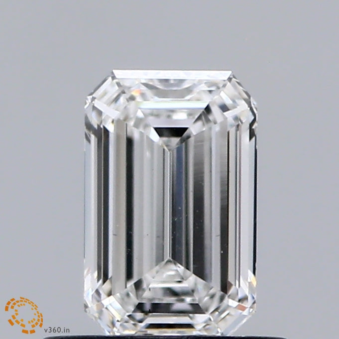 0.67 Carat Emerald Shaped, Ideal Cut, E Color, VS1 Clarity, IGI Certified Lab Grown Diamond